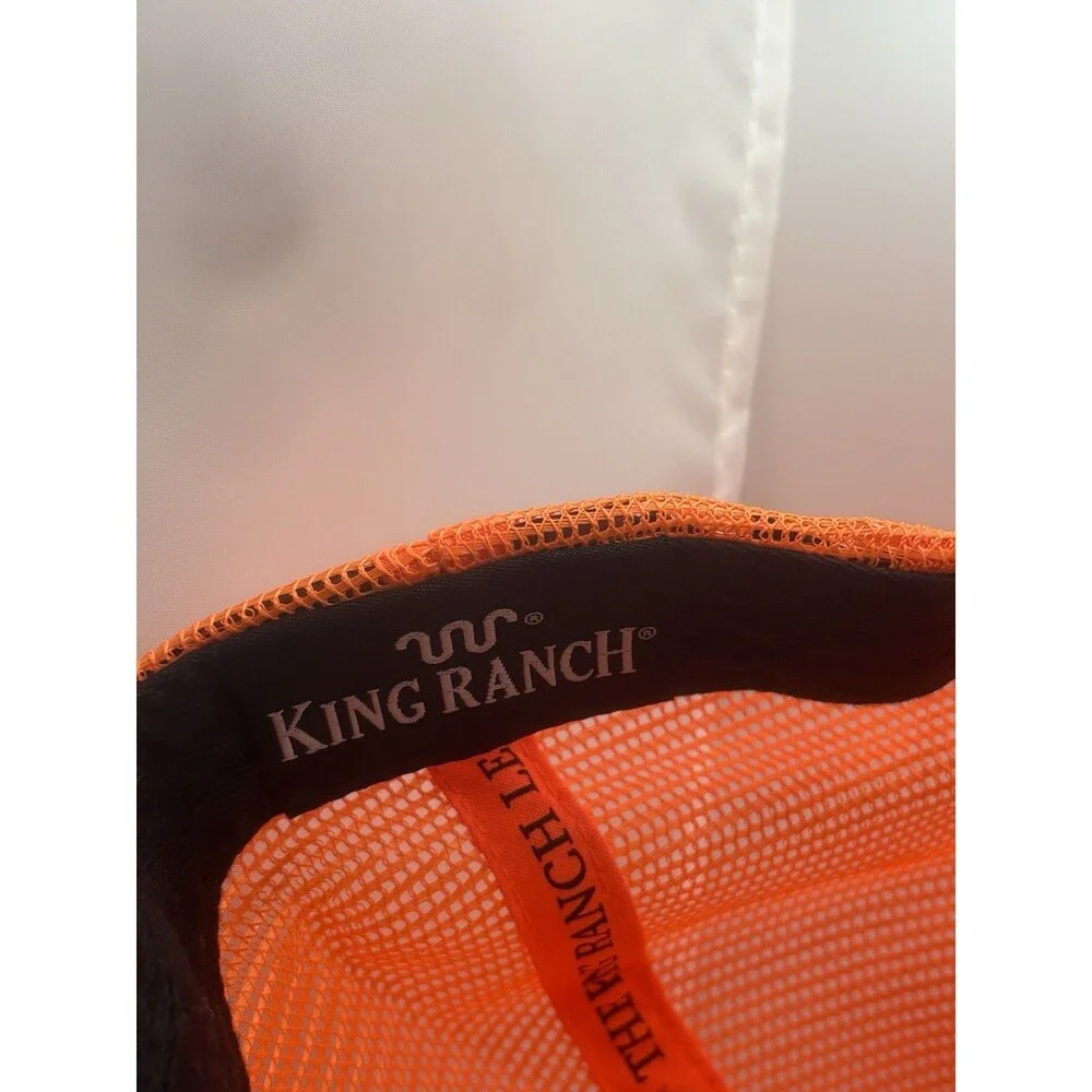 King Ranch Texas Trucker Green Snapback Cap Removeable Patch